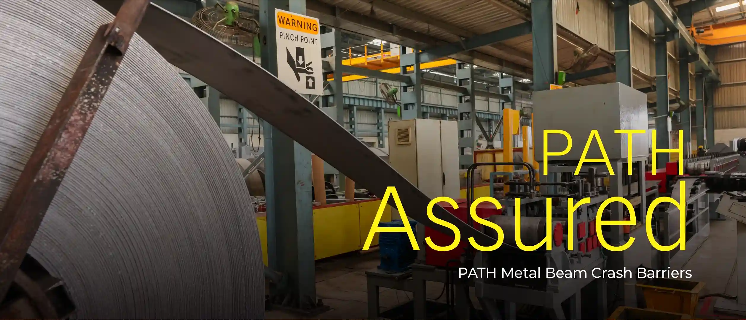 Metal beam crash barrier for roads and bridges